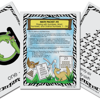 Safari Math Adventures 08 - Playing with Numbers, Word Numbers and Ordinal Numbers 1-26 (digital)