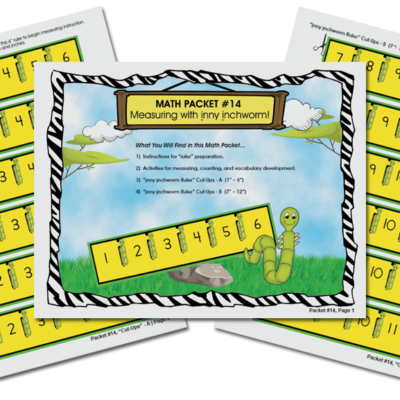 Safari Math Adventures 14 - Measuring with inny inchworm (digital)