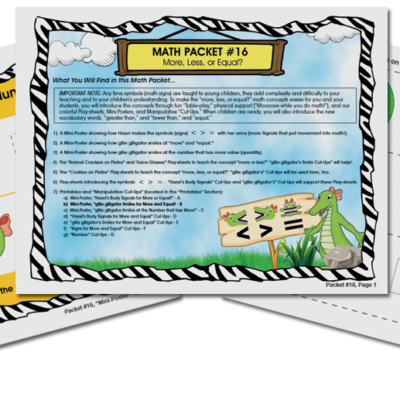 Safari Math Adventures 16 - More, Less or Equal (digital)