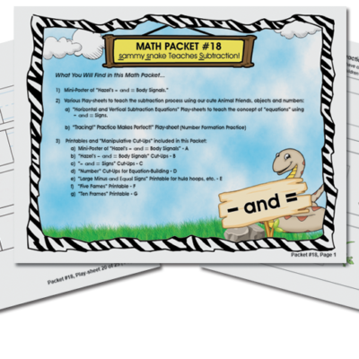 Safari Math Adventures 18 - sammy snake Teaches Subtraction (digital)