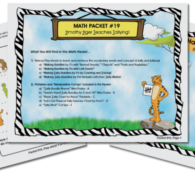 Safari Math Adventures 19 - timothy tiger Teaches Tallying (digital)